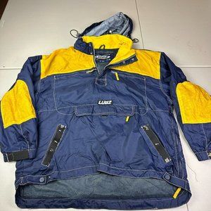 Vintage Lugz Sport Windbreaker Pullover Jacket Mens XL Kangaroo Pouch Cargo Used
